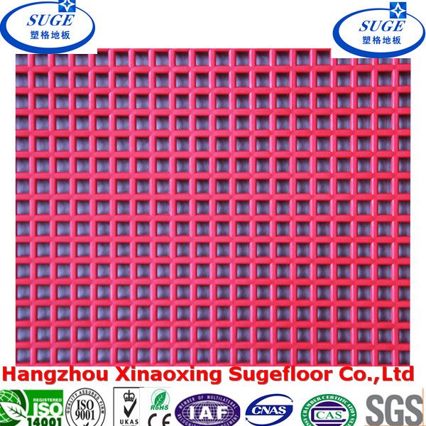Portable Coiled Eco-Friendly Modified PP Modular Suspended Interlocking Sports Flooring